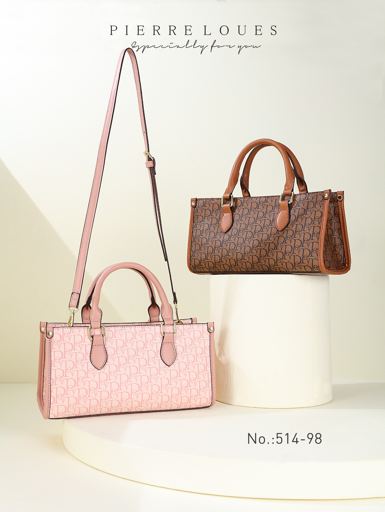 Pierreloues print pattern handbag